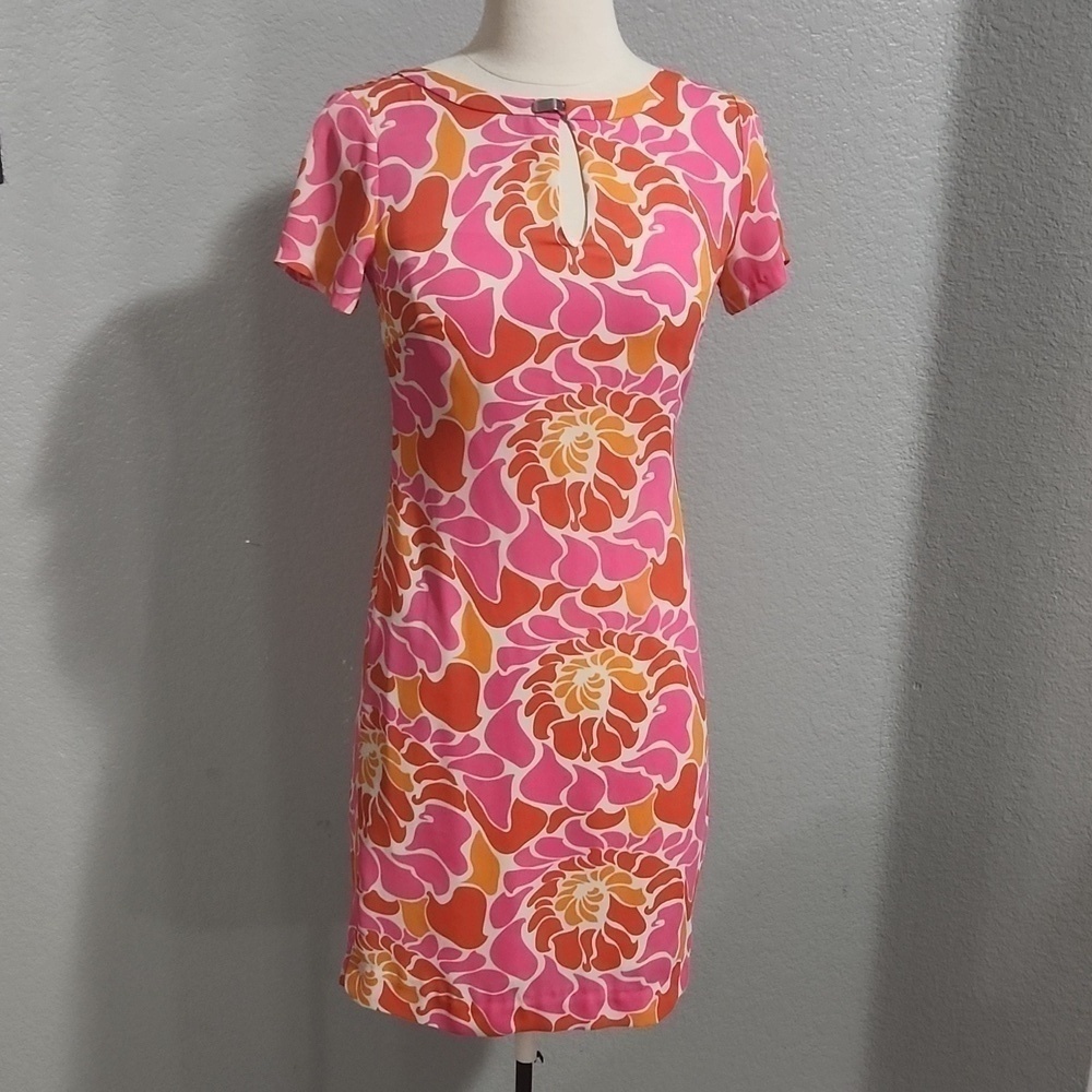 BANANA Republic bright colored floral pattern dress  size 00 New